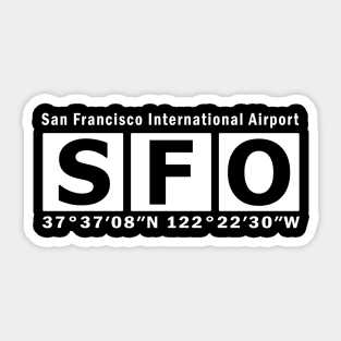 SFO Airport, San Francisco International Airport Sticker